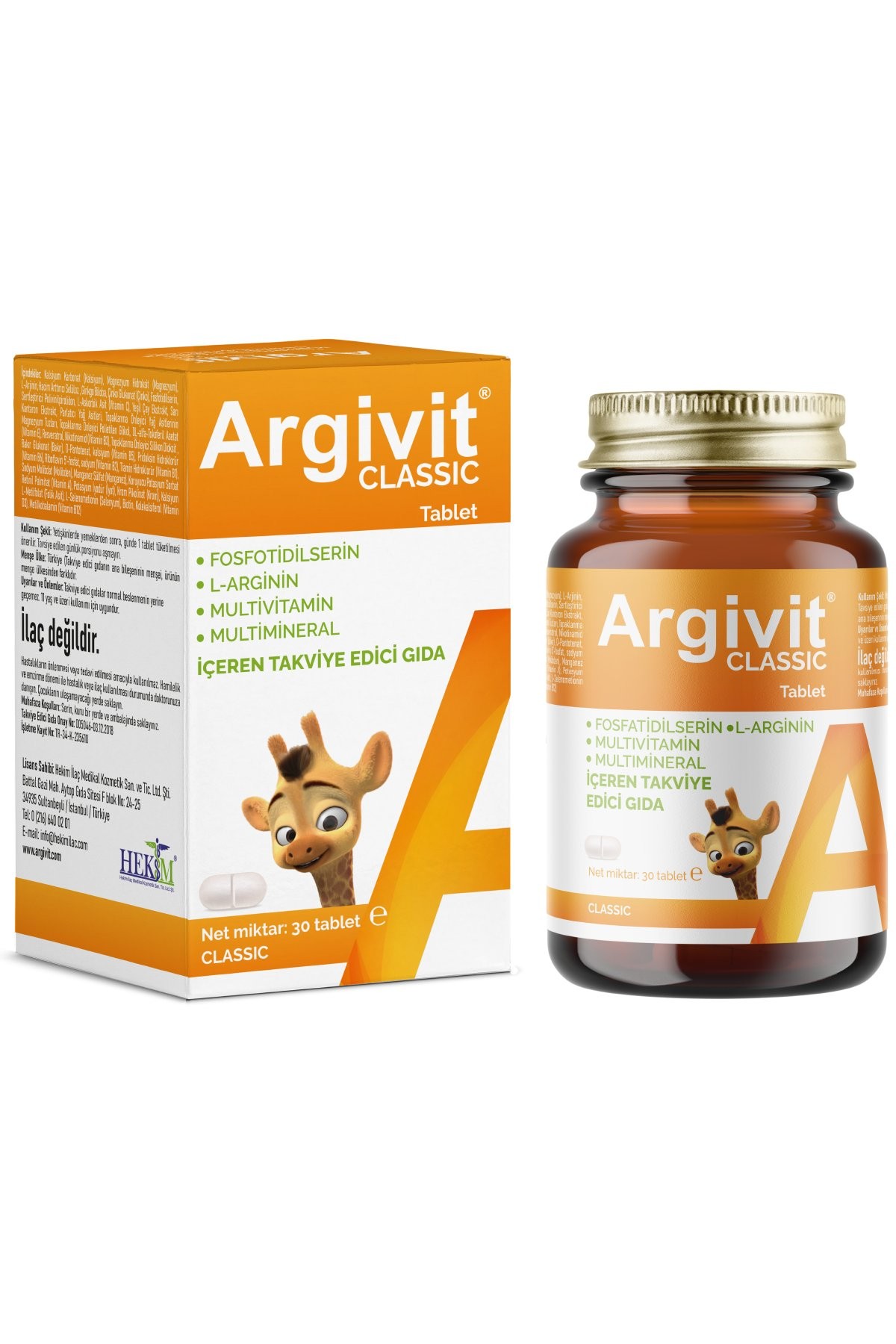 Argivit Classic Dietary Supplement 30 Tablets