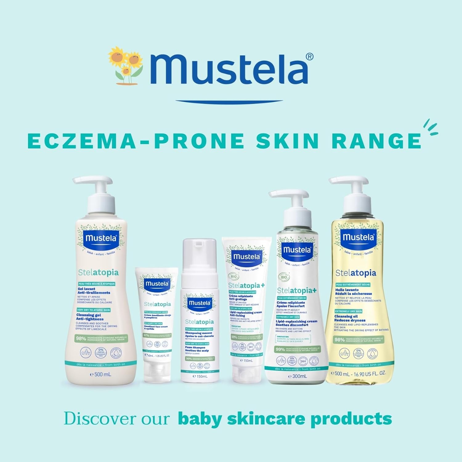 Mustela Stelatopia Cleansing Cream 500 ml