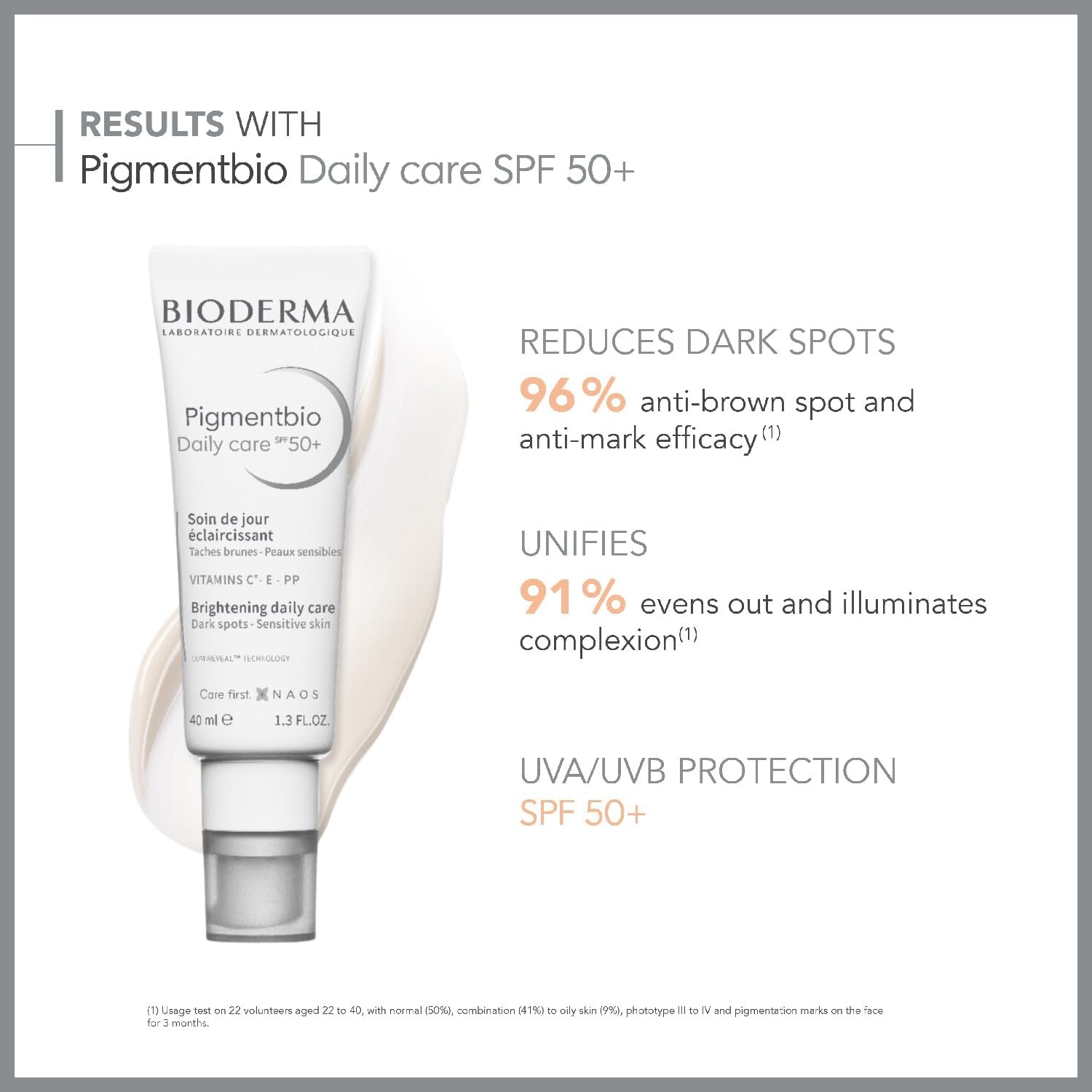 Bioderma Pigmentbio Daily Care, Brightening Cream Spf 50+, 40 Ml