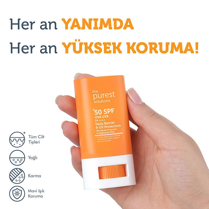 The Purest Solutions High Sunscreen SPF50+ Stick 17 gr