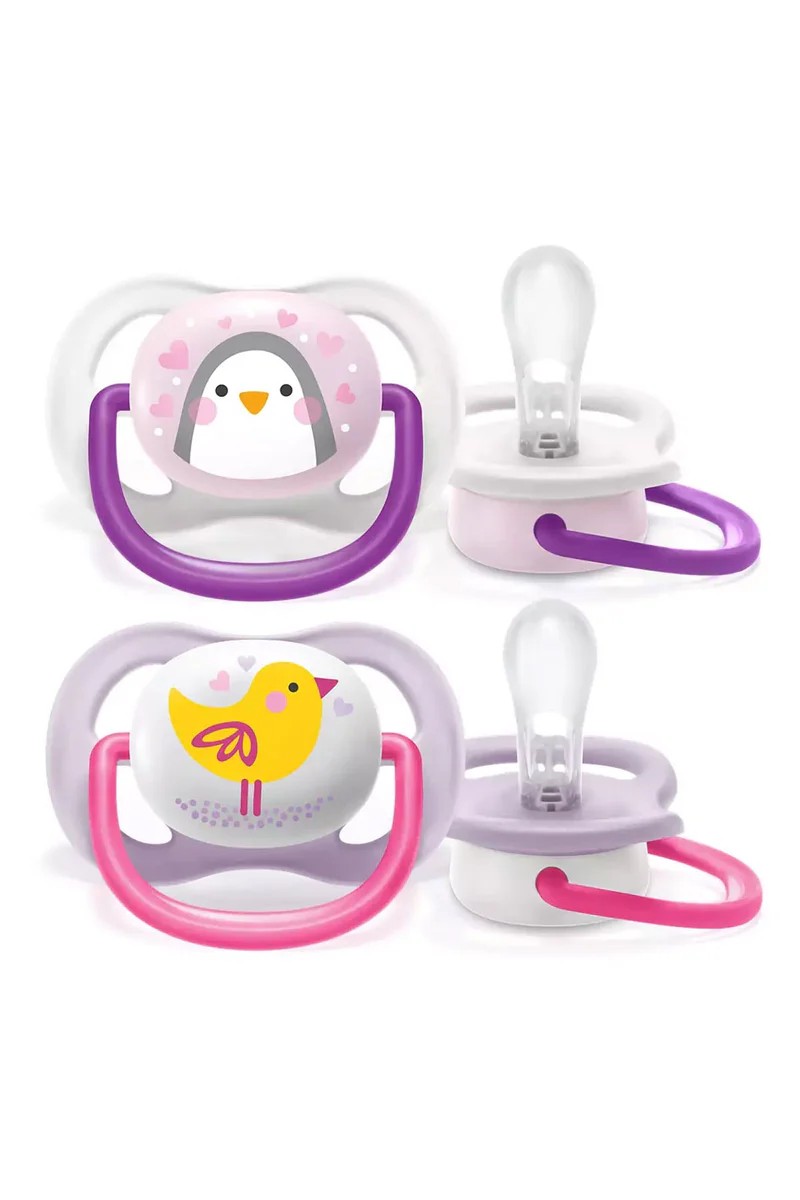 Philips Avent Ultra Air Pacifier 0-6 Months Girl 2-Pack