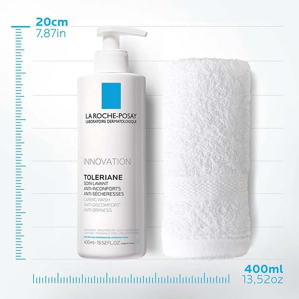 La Roche-Posay Toleriane Caring Wash Facial Cleanser for Dry and Sensitive Skin 400 ml