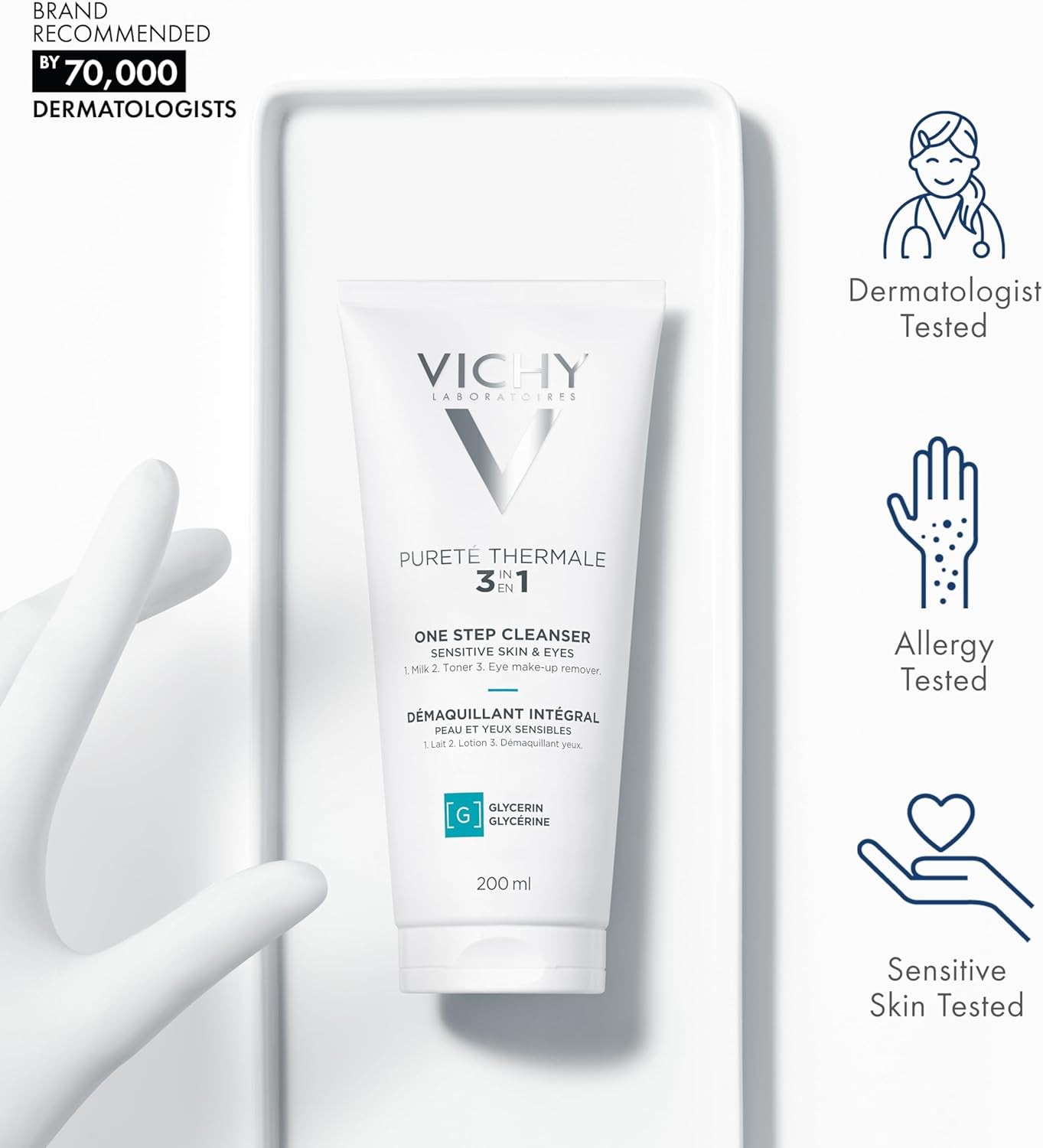 Vichy Pureté Thermale 3-in-1 Cleanser 200ml