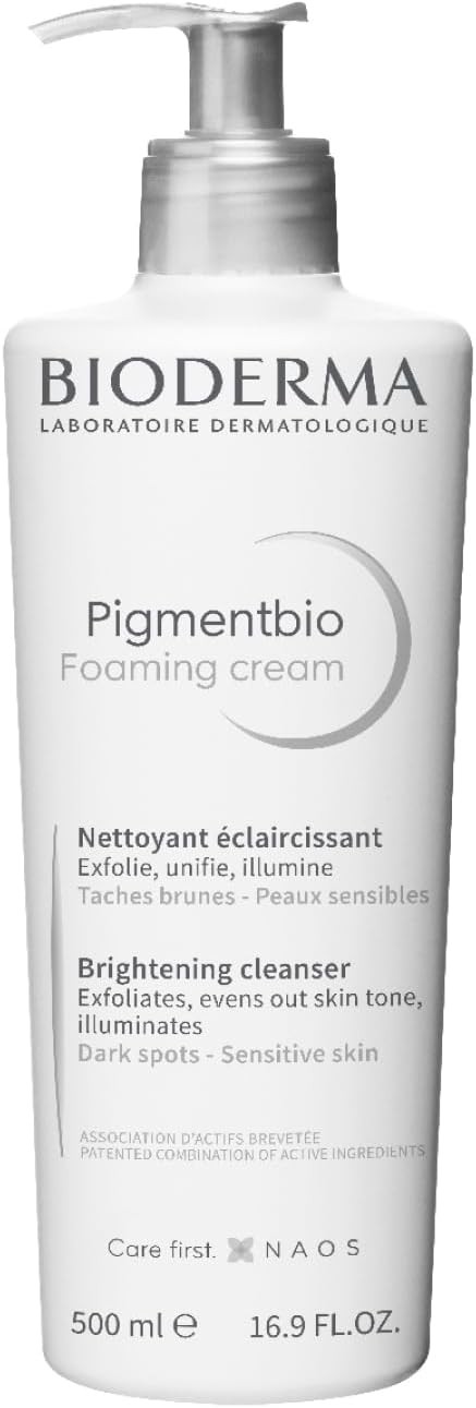 Bioderma Pigmentbio Foaming Cream Brightening Exfoliating Cleanser, 500 Ml
