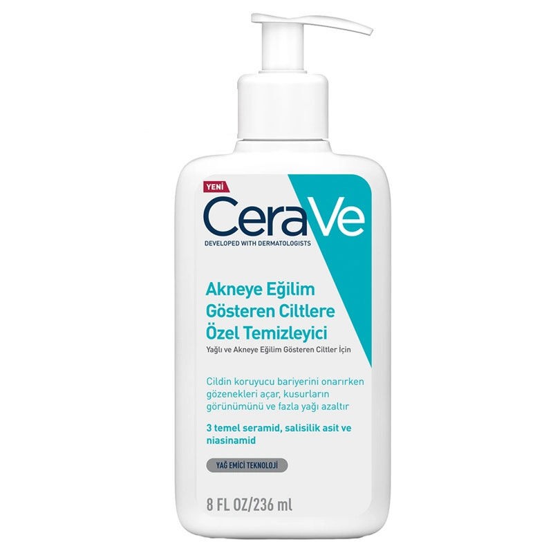 CeraVe Foaming Facial Cleanser for Oily and Acne-Prone Skin 236 ml