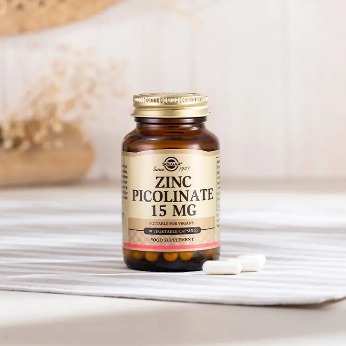 Solgar Zinc Picolinate 15 mg - 100 Capsules