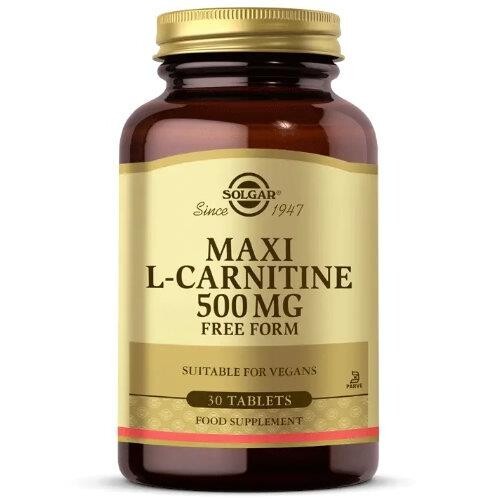 Solgar Maxi L-Carnitine 500 mg 30 Tablets