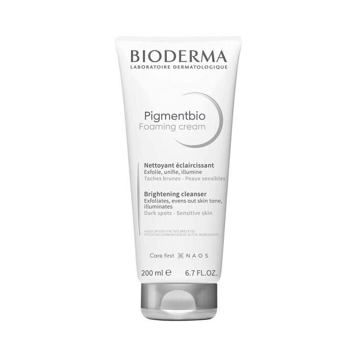 BioDerma Pigmentbio Foaming Cream Brightening Exfoliating Cleanser, 200 ml