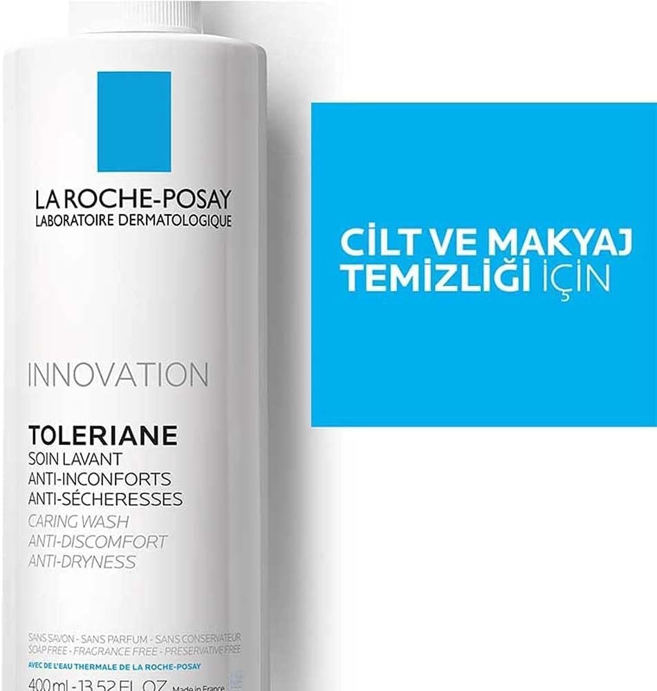 La Roche-Posay Toleriane Caring Wash Facial Cleanser for Dry and Sensitive Skin 400 ml