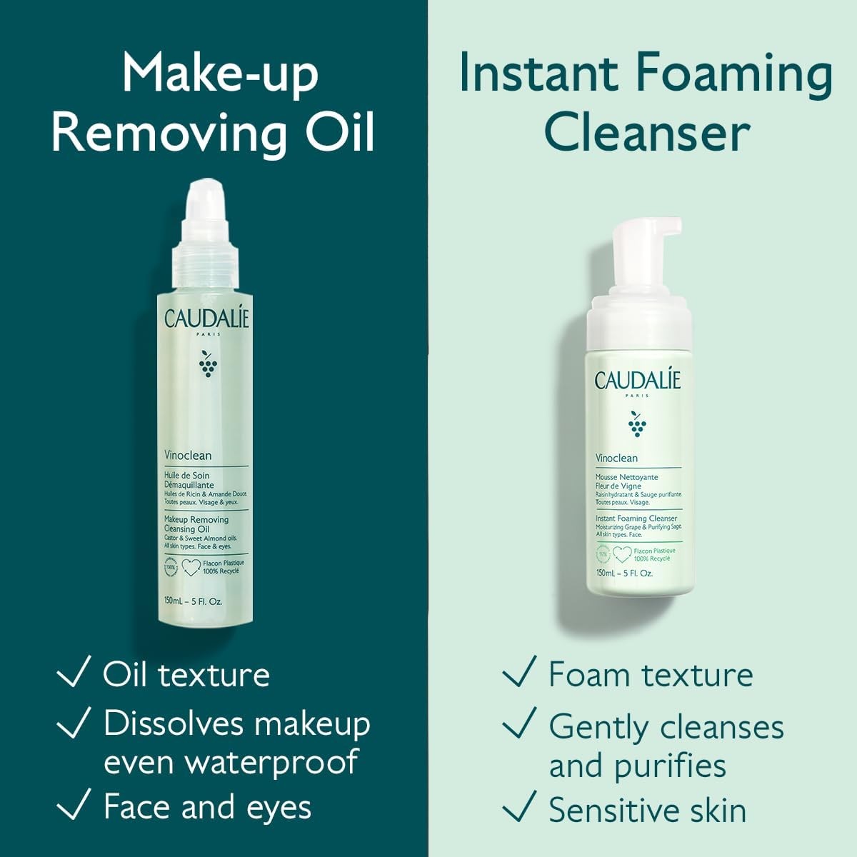 Caudalie Vinoclean Makeup Removing Cleansing Oil 150 ml