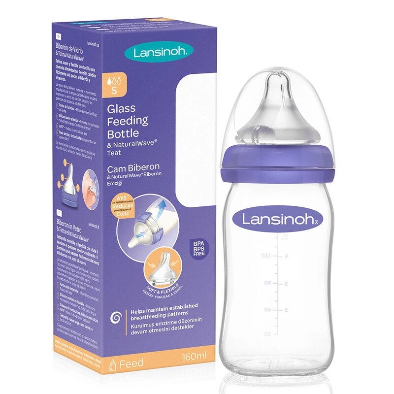 Lansinoh Natural Wave Baby Bottle - 160 ml