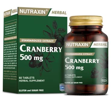 Nutraxin Cranberry 500 mg Dietary Supplement 60 Tablets