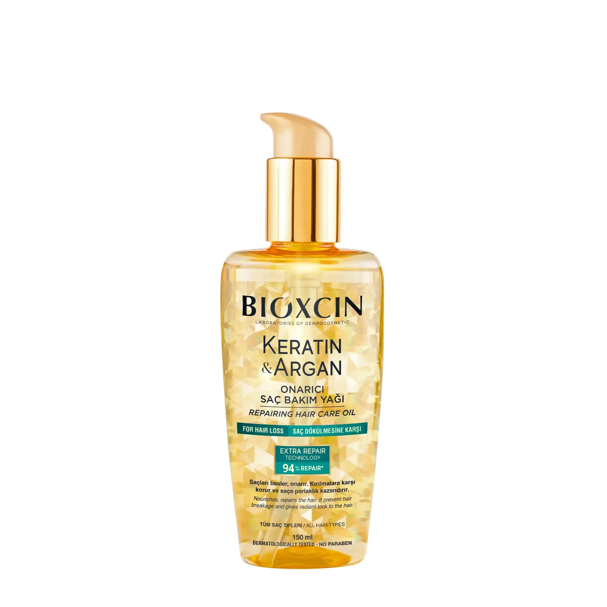 Bioxcin Keratin & Argan Repairing Hair Care Oil 150ml