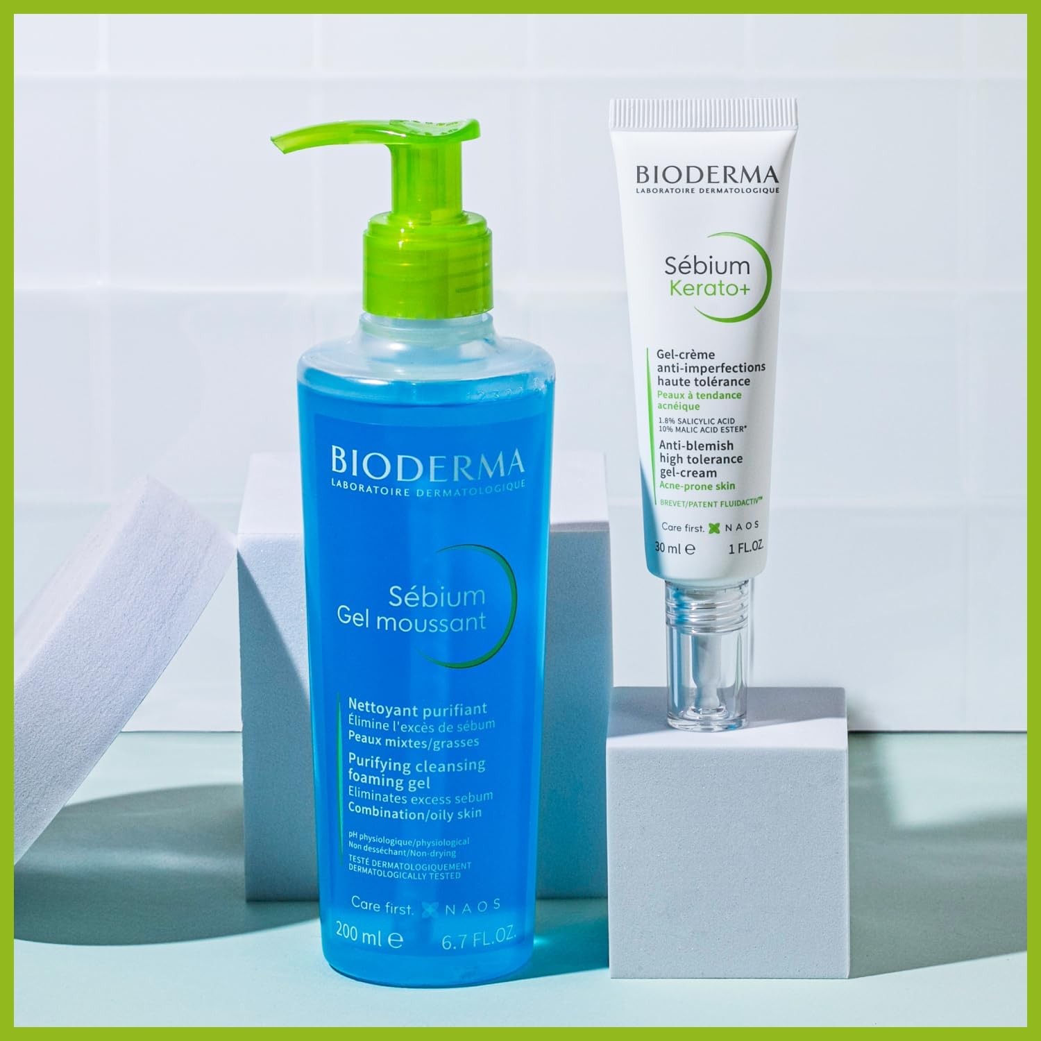 Bioderma Sebium Gel Moussant Actif Intense Purifying Cleansing Foaming Gel, 200ml