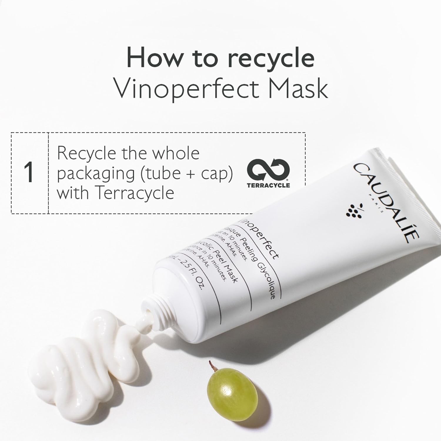 Caudalie Vinoperfect Dark Spot Correcting & Radiance Glycolic Mask 75 ml