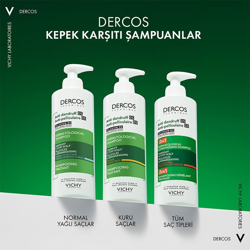 Vichy Dercos 2-in-1 Anti-Dandruff and Moisturizing Shampoo 390 ml