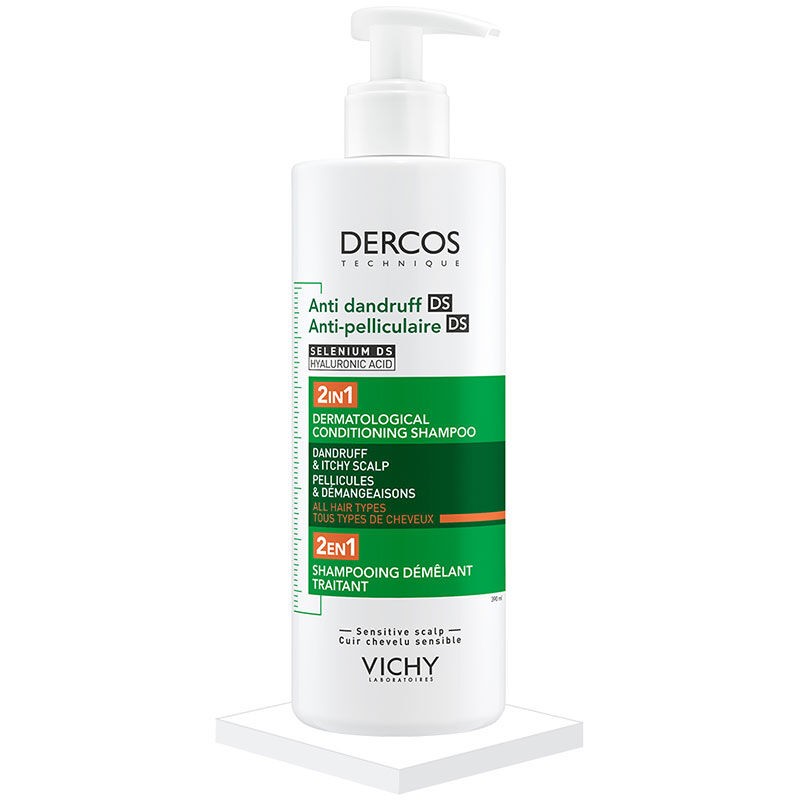 Vichy Dercos 2-in-1 Anti-Dandruff and Moisturizing Shampoo 390 ml