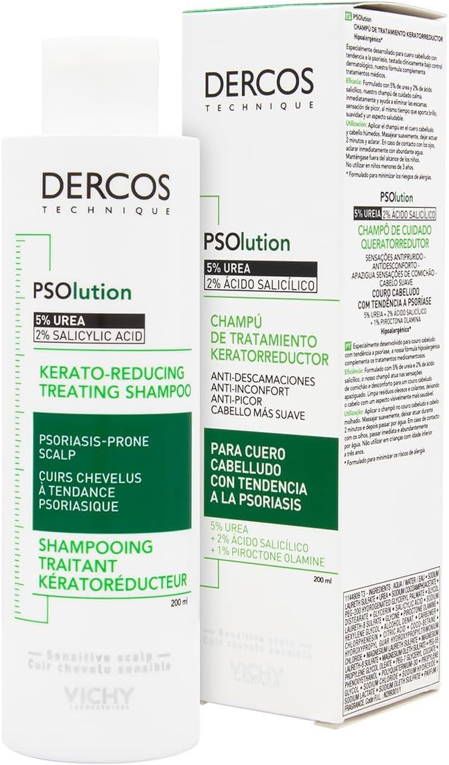 Vichy Dercos PSOlution Kerato-Reducing Treating Shampoo 200 ml