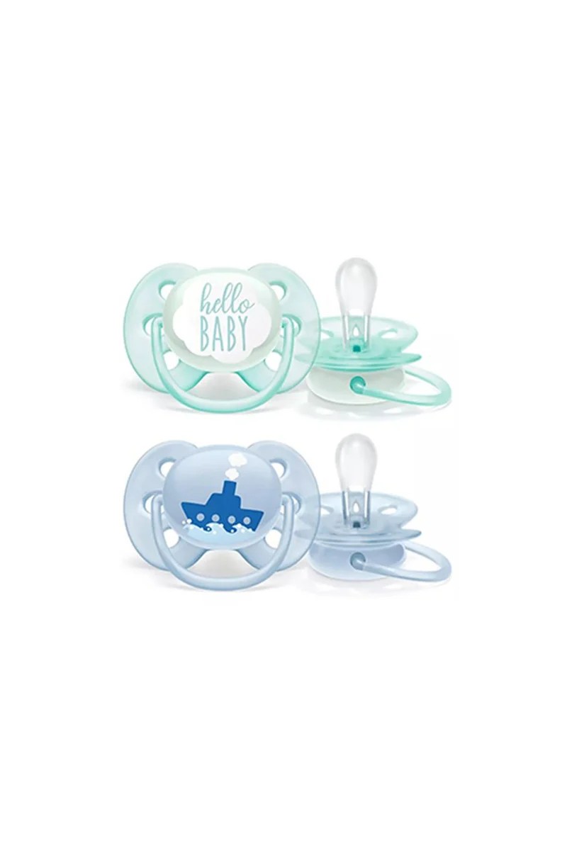 Philips Avent Ultra Soft Pacifier 0-6 Months - Boy