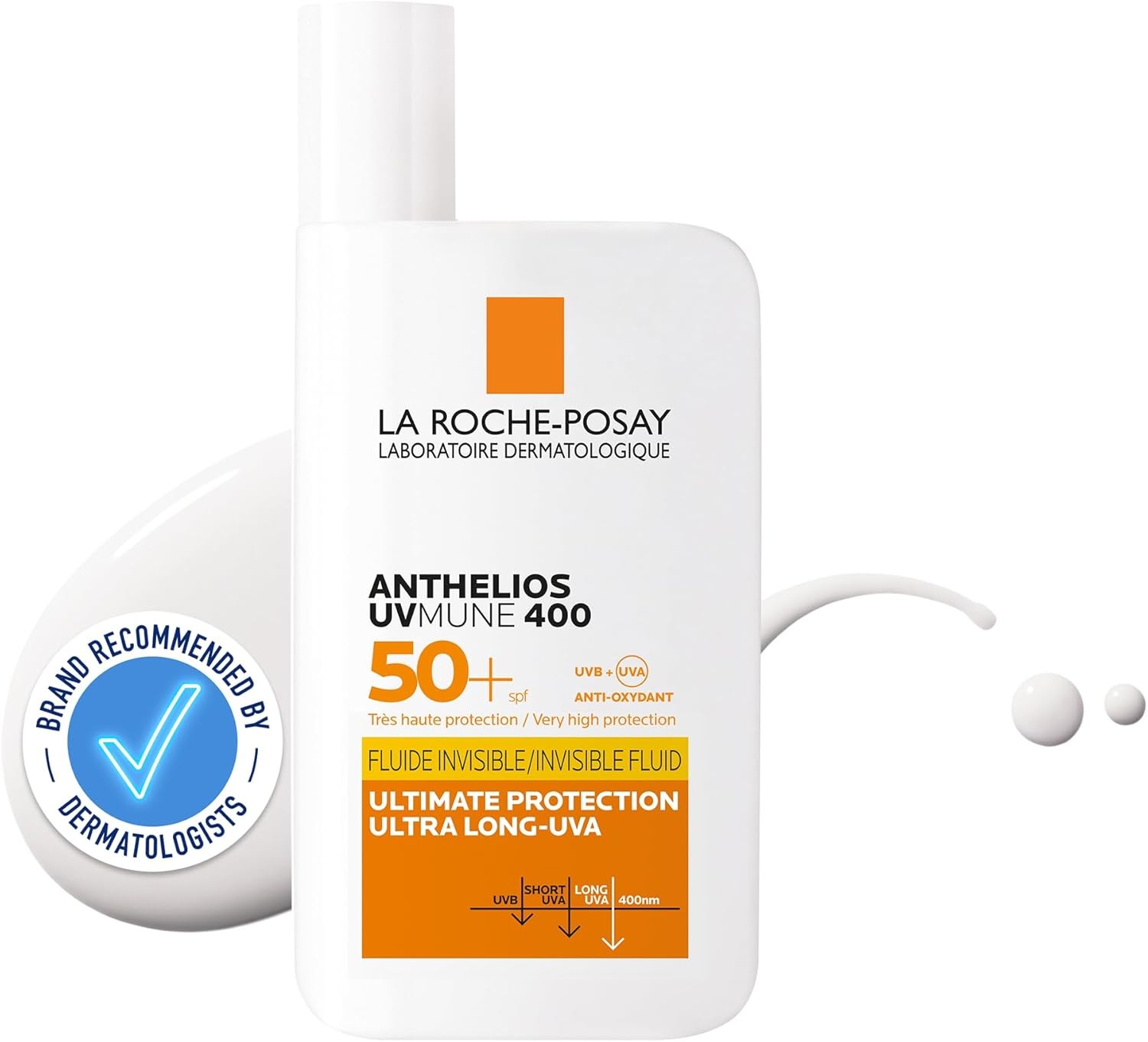 La Roche-Posay Anthelios UVmune 400 Invisible Fluid SPF50+ Fragrance Free 50ml