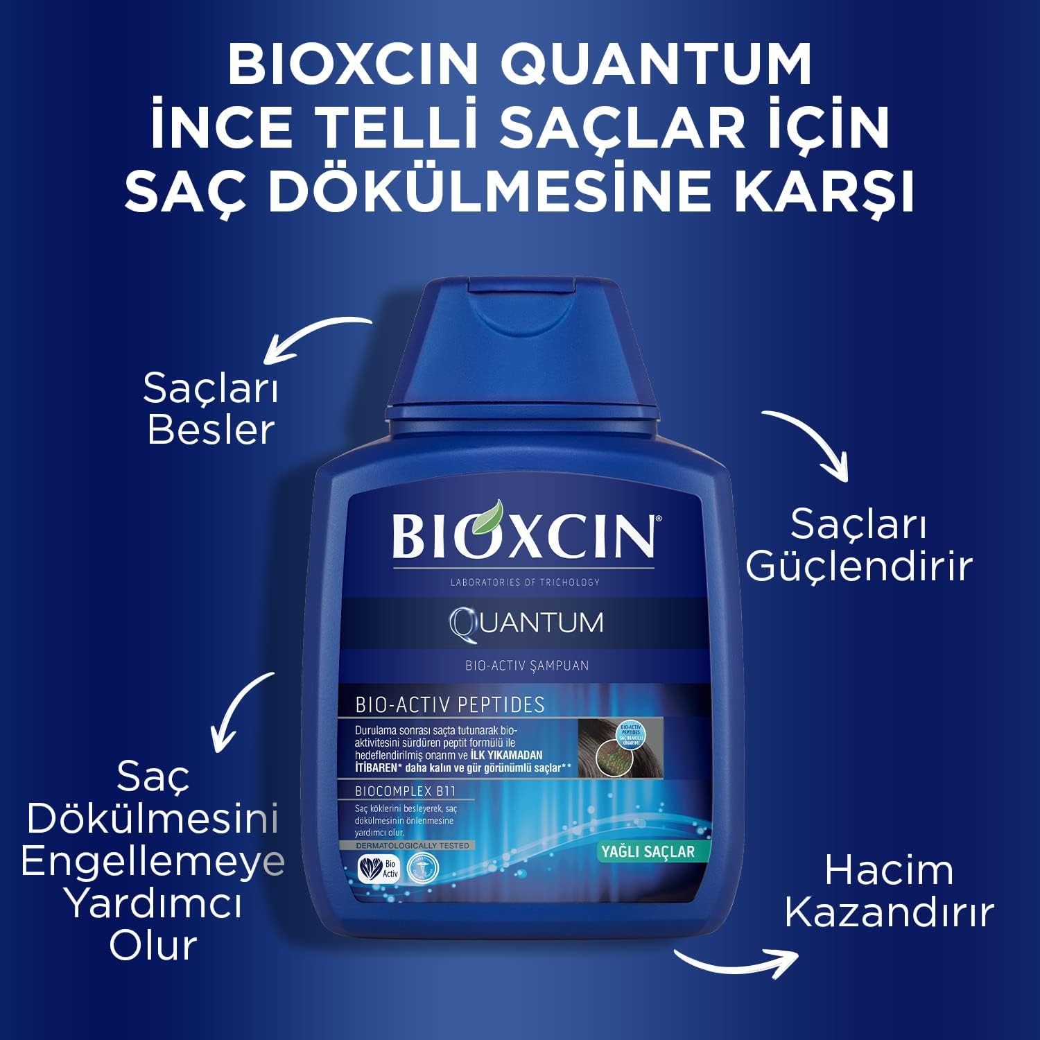 Bioxcin Quantum Shampoo for Normal and Dry Hair 300x3 ML