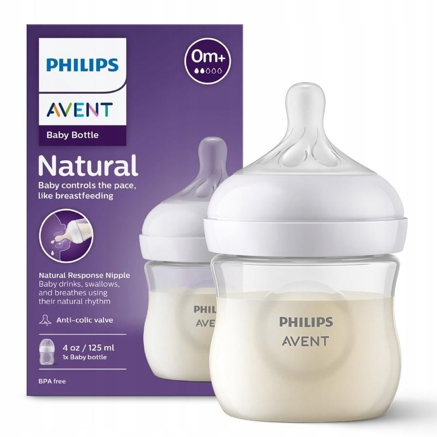 Philips Avent Natural Response PP Bottle, 125ml, 0 Months+