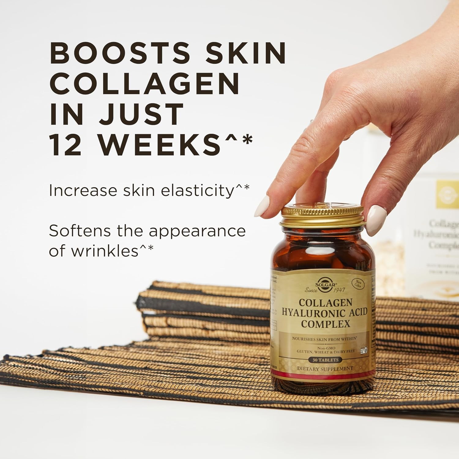 Solgar Hyaluronic Acid Collagen Complex 30 Tablets
