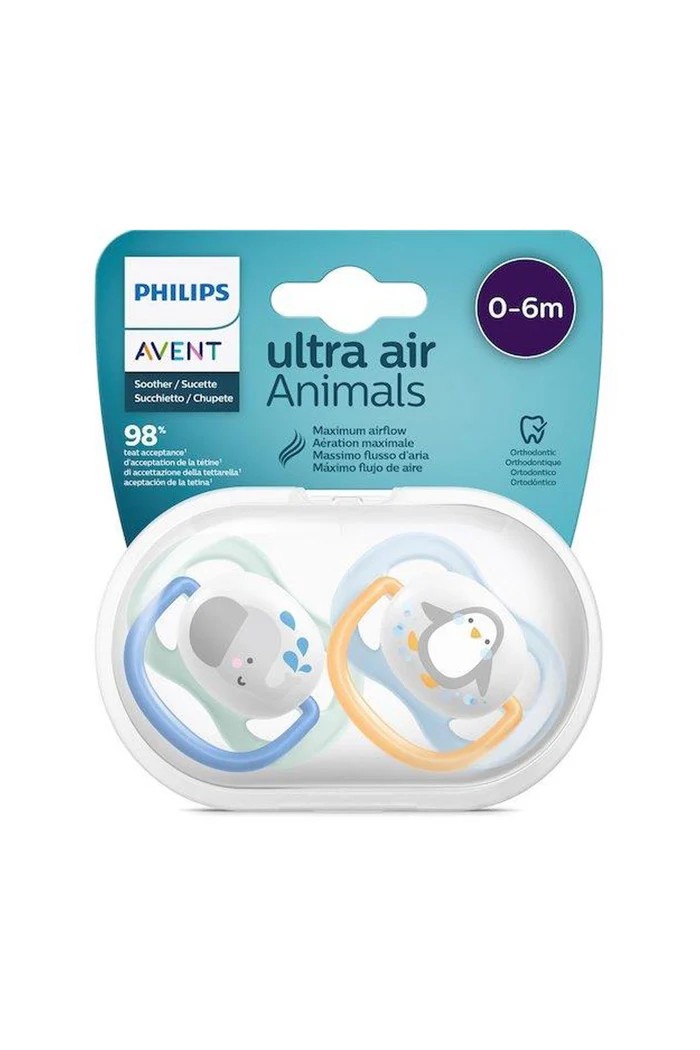 Philips Avent Ultra Air Pacifier 0-6 Months Boy 2-Pack