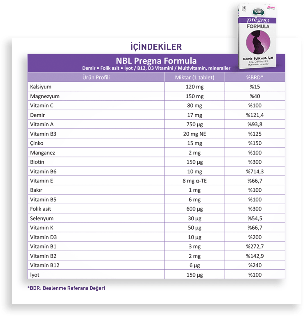 NBL Pregna Formula 30 Tablets