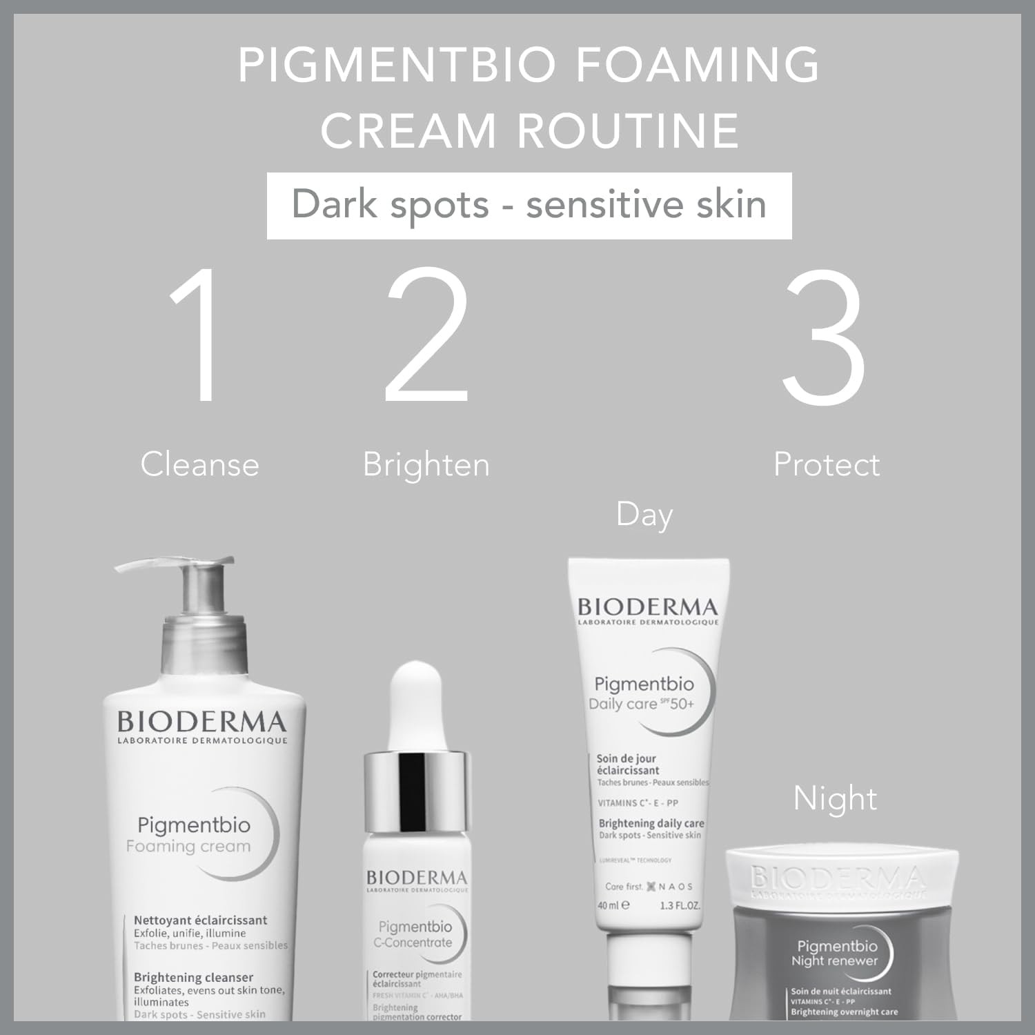 Bioderma Pigmentbio Foaming Cream Brightening Exfoliating Cleanser, 500 Ml