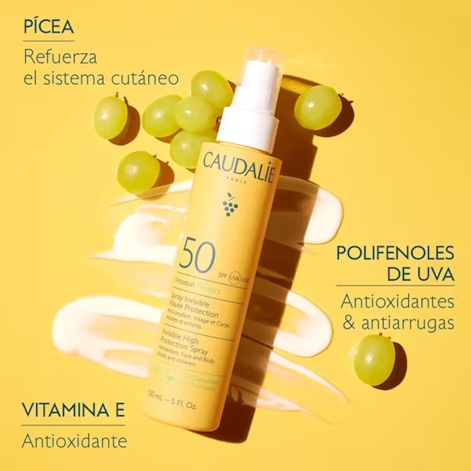 Caudalie Vinosun Protect High Protection Sunscreen Spray SPF50 , 150 ml