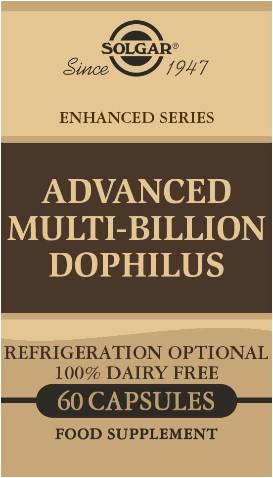 Solgar Advanced Multi-Billion Dophilus، 60 كبسولة نباتية