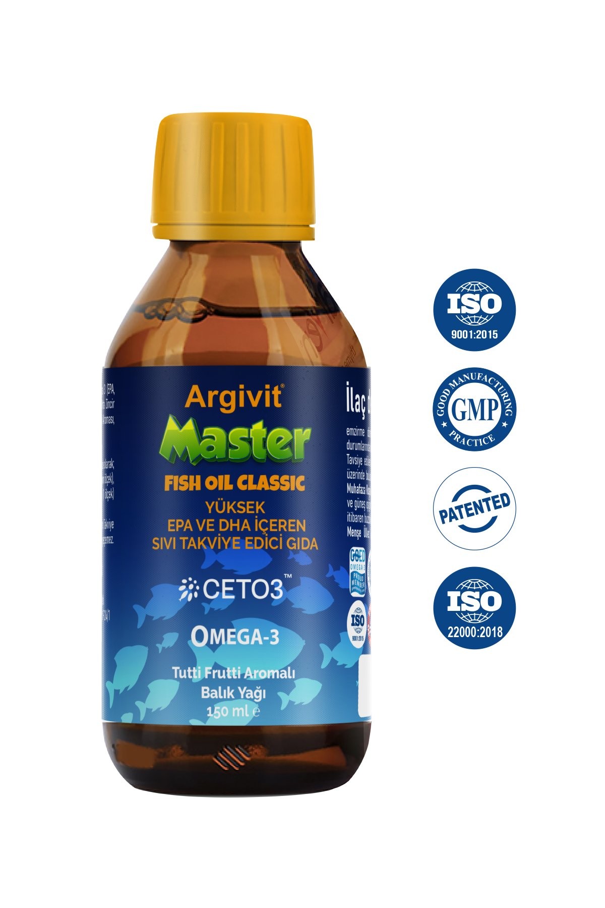 Argivit Master Fish Oil Classic "High EPA and DHA Liquid Supplement