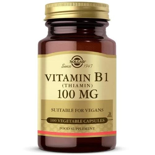 Solgar Vitamin B1 (Thiamine) 100 mg 100 Capsules