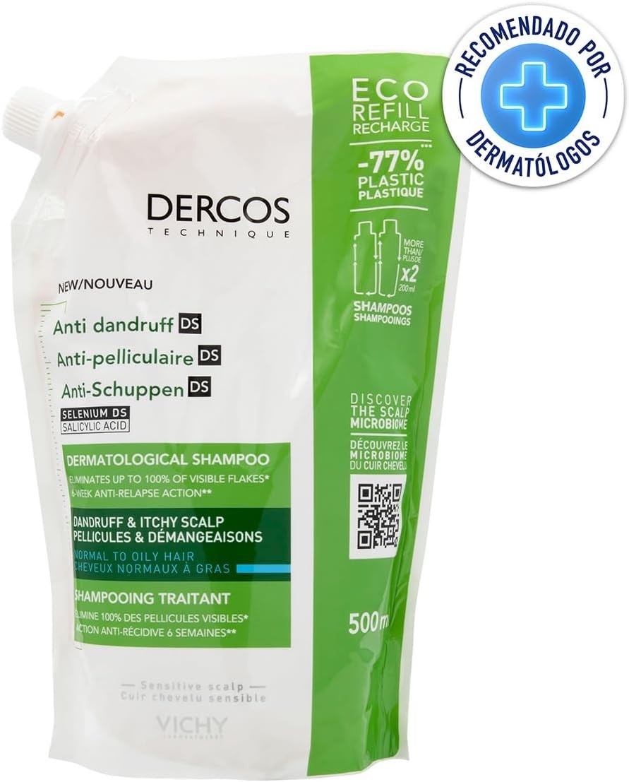 Vichy Dercos Anti-Dandruff Shampoo 500 ml - Normal and Oily Hair