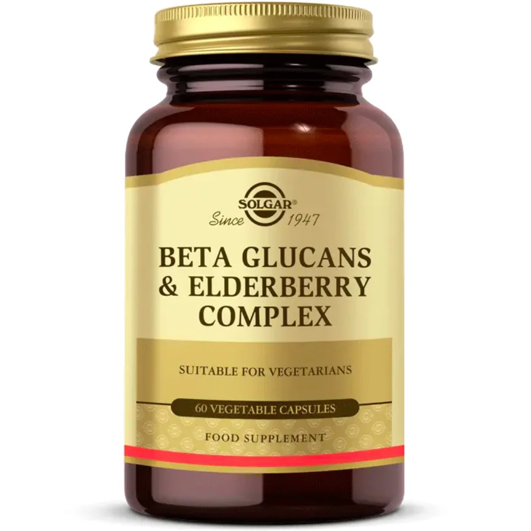 Solgar Beta Glucans & Elderberry Complex - 60 Capsules