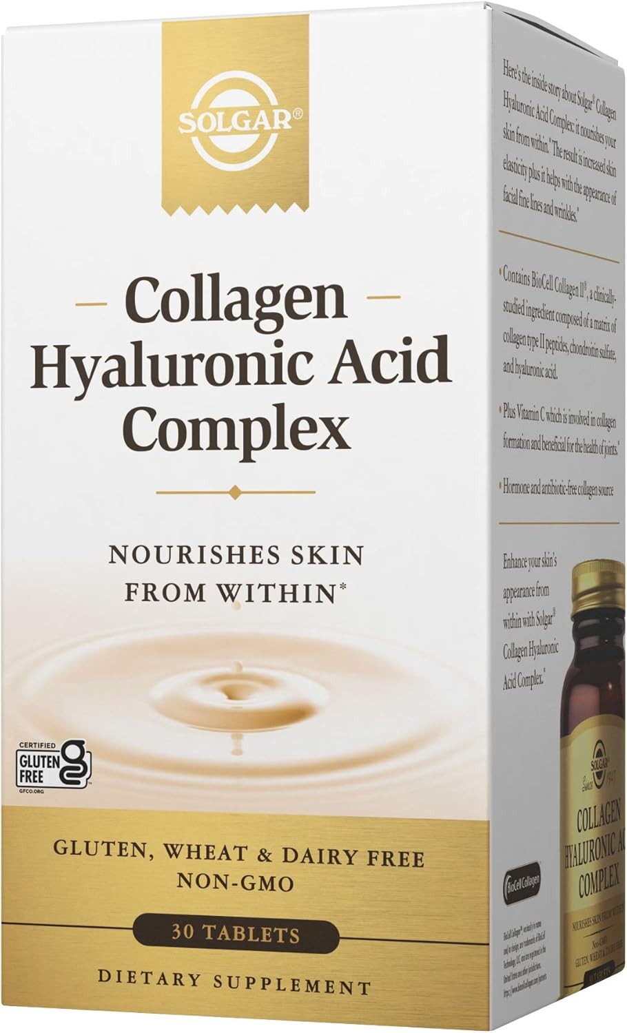 Solgar Hyaluronic Acid Collagen Complex 30 Tablets