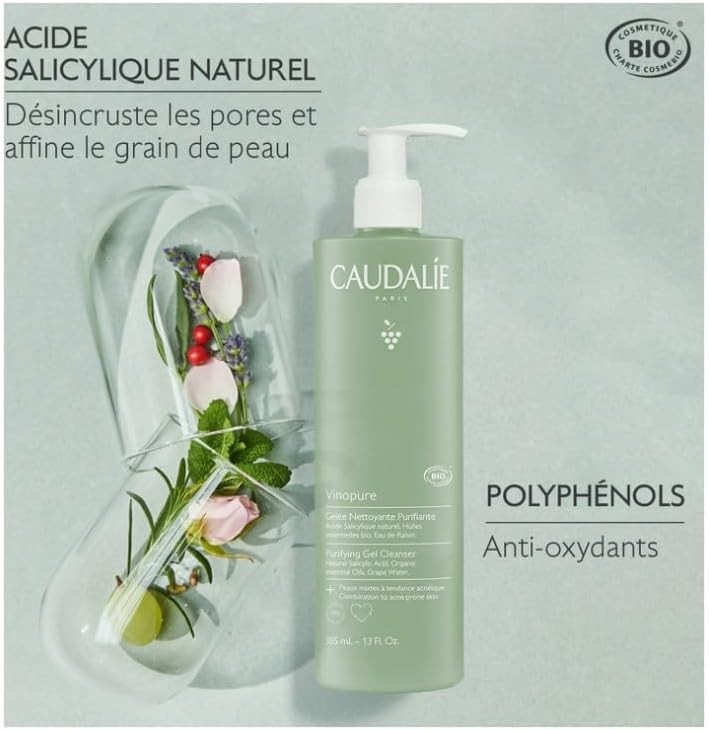 Caudalie Vinopure Purifying Cleansing Gel - 385 ml