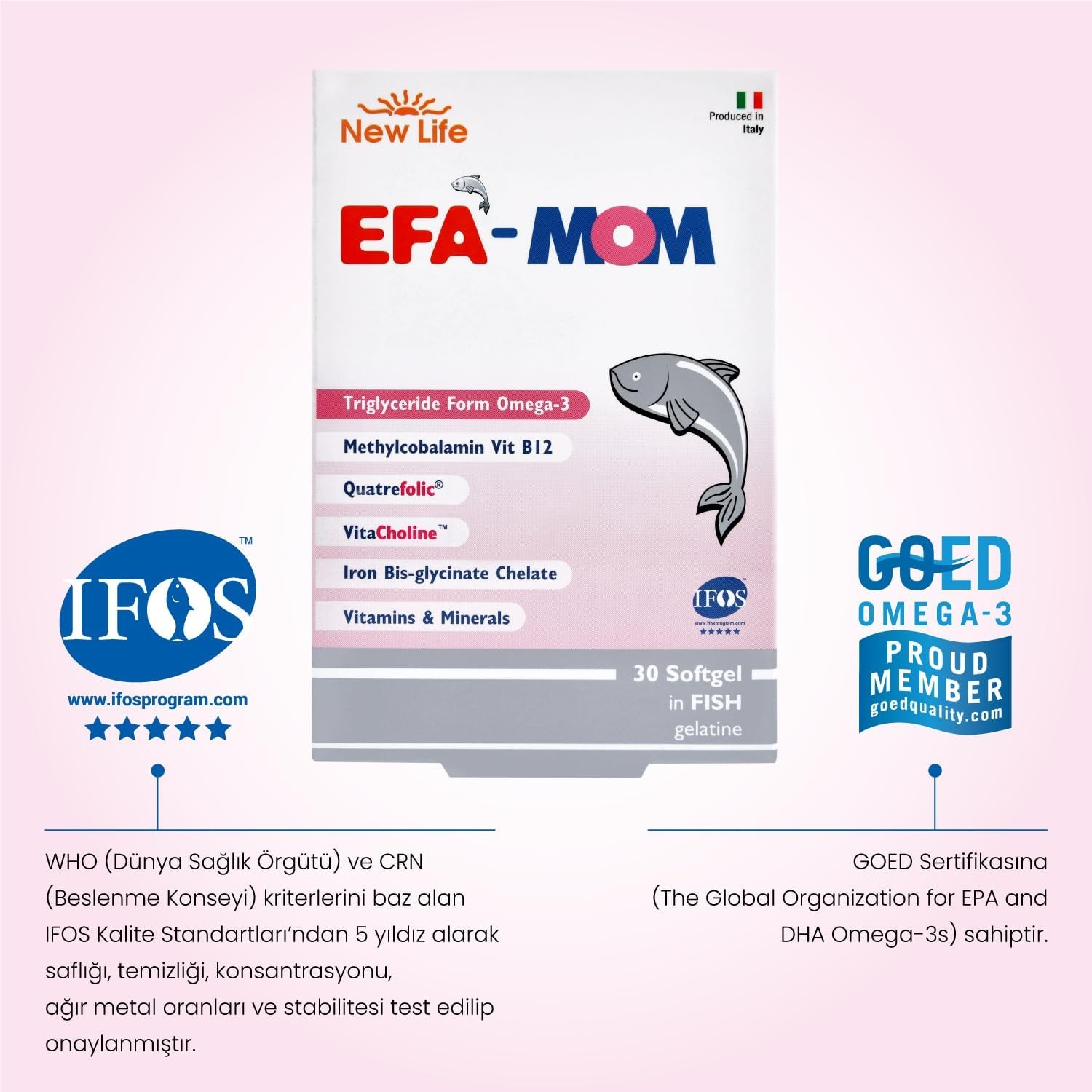 New Life EFA Mom Dietary Supplement - 30 Capsules