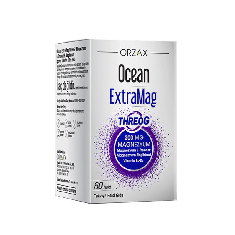 Orzax Ocean ExtraMag ThreoG Dietary Supplement - 60 Tablets