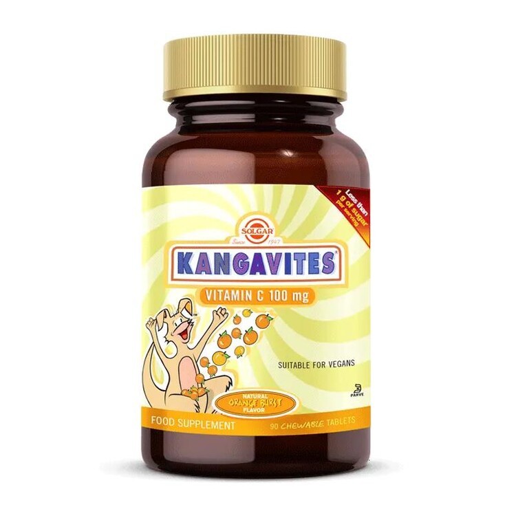Solgar Kangavites Vitamin C 100 mg 90 Tablets