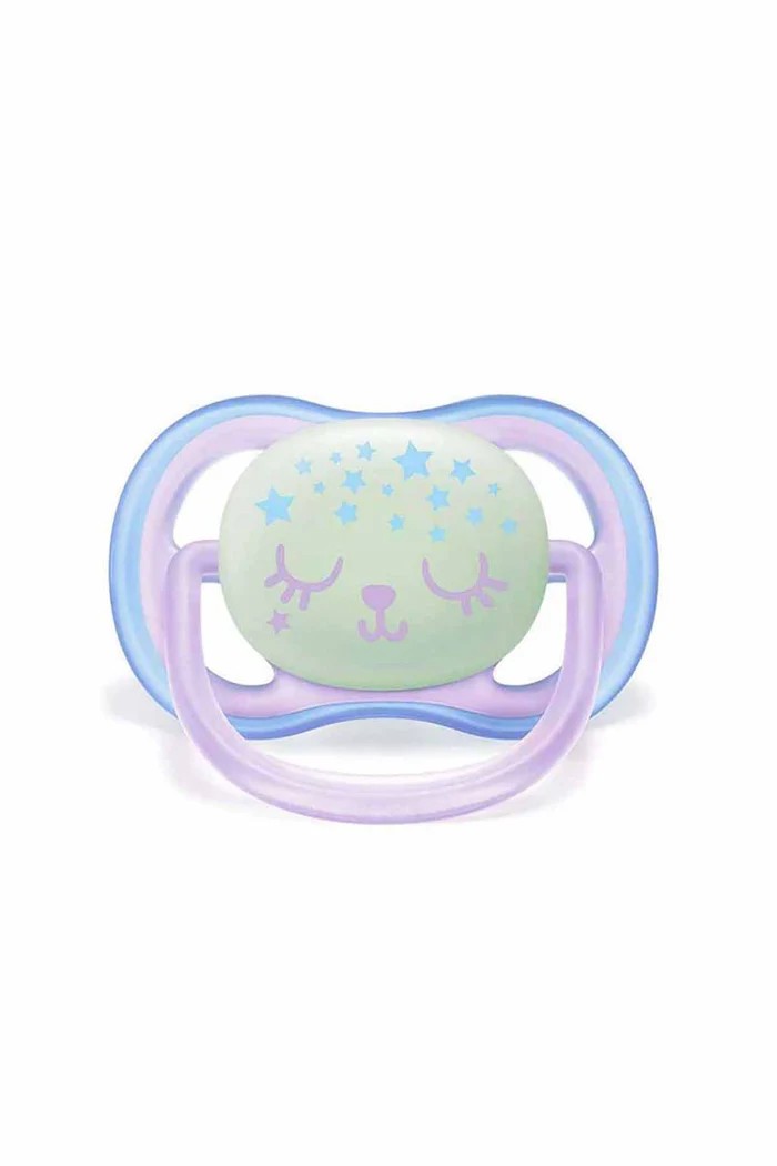 Philips Avent Ultra Air Pacifier 0-6 Months Glows in the Dark - Girl