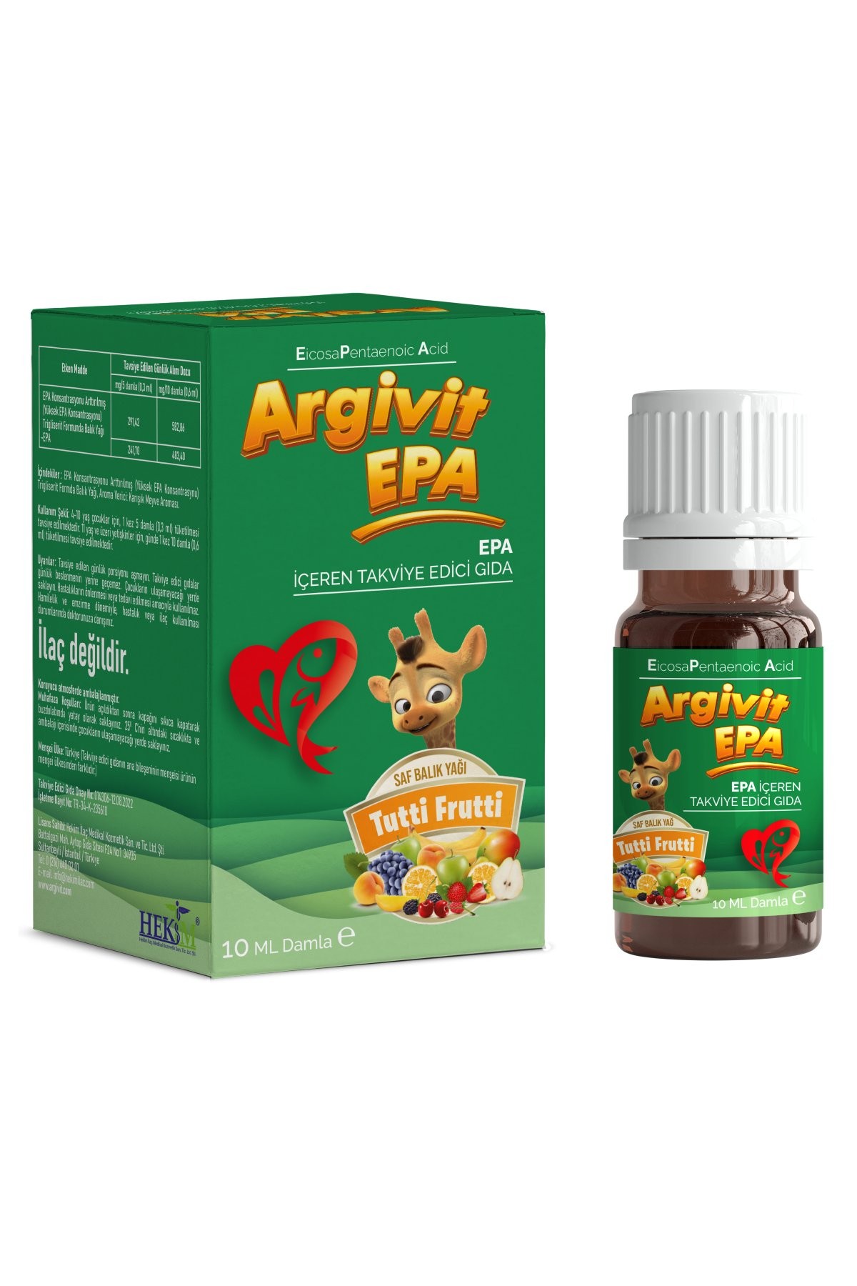 قطرات Argivit EPA التكميلية 10 مل