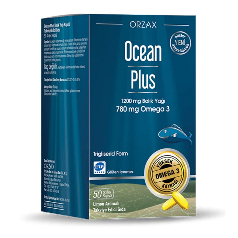 Orzax Ocean Plus , Fish Oil  50 Capsules
