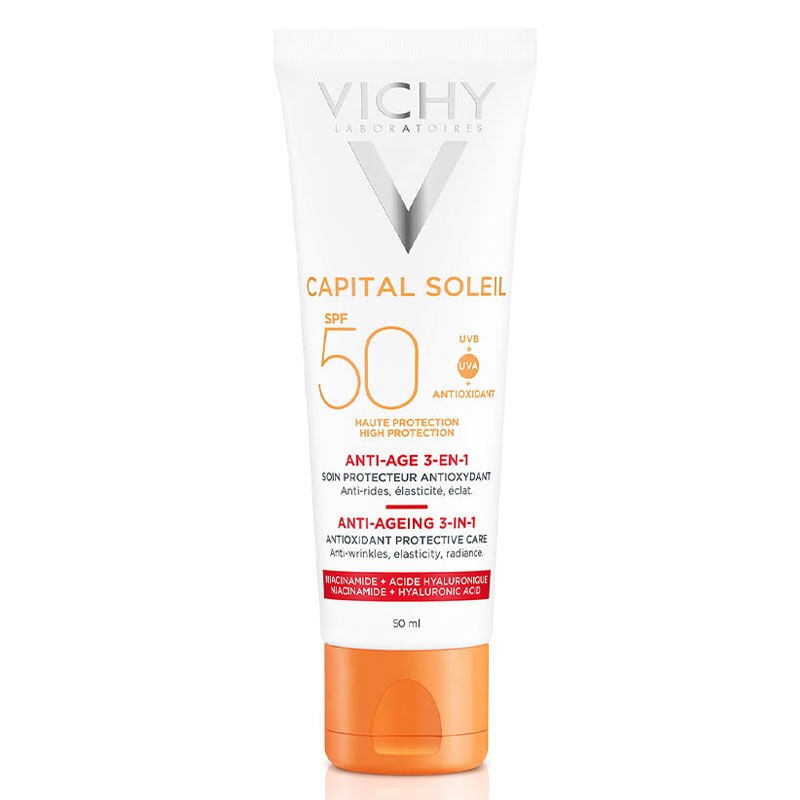 Vichy Capital Ideal Soleil SPF50 Anti-Age 3-in-1 Antioxidant Care Cream 50ml