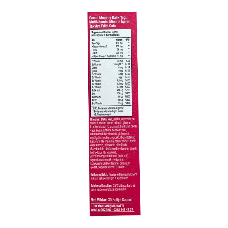 Orzax Ocean Mummy 30 Softgel Capsules – Dietary Supplement