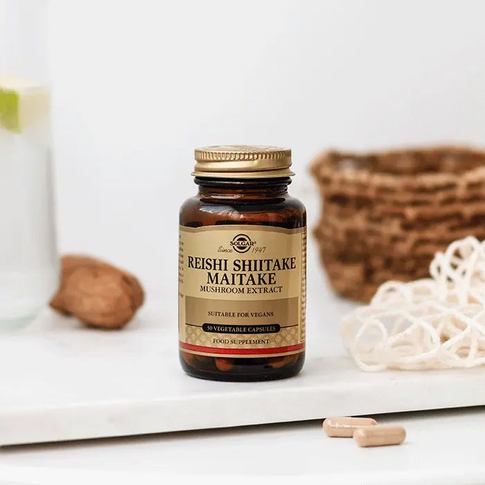 Solgar Reishi Shiitake Maitake Mushroom Extract – 50 Capsules