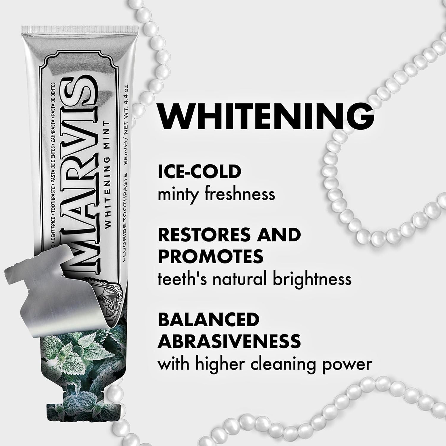 Marvis Whitening Toothpaste  Mint -  85ml