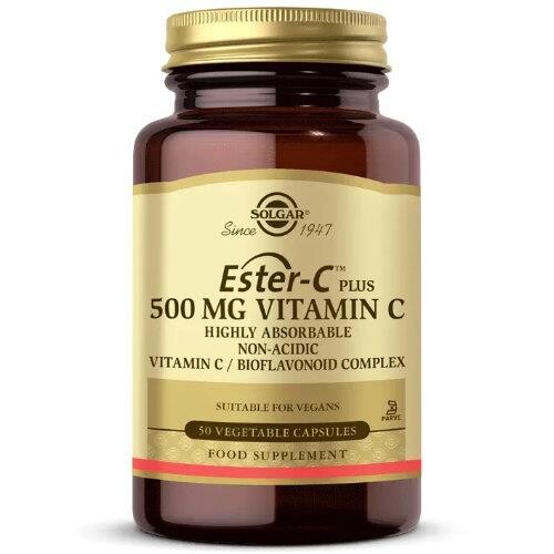 Solgar Ester-C Plus 500mg 50 Capsules - Dietary Supplement