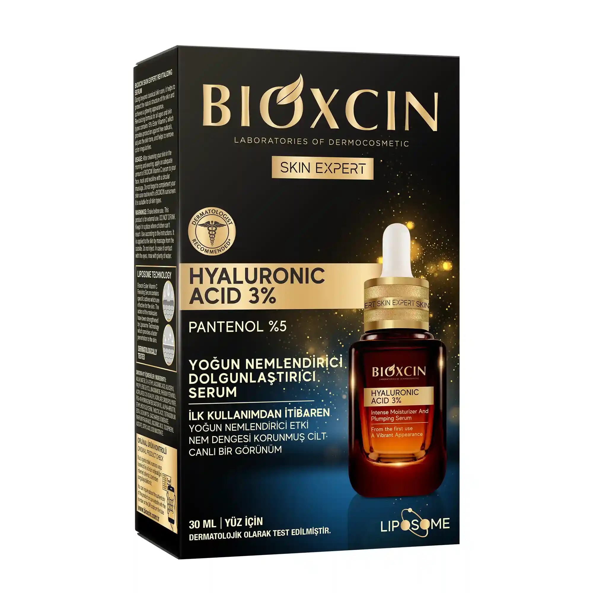 Bioxcin Hyaluronic Acid 3% Intense Moisturizing & Plumping Serum